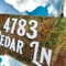 Address Sign Metal Weathered Copper Raised lettering Made to Order